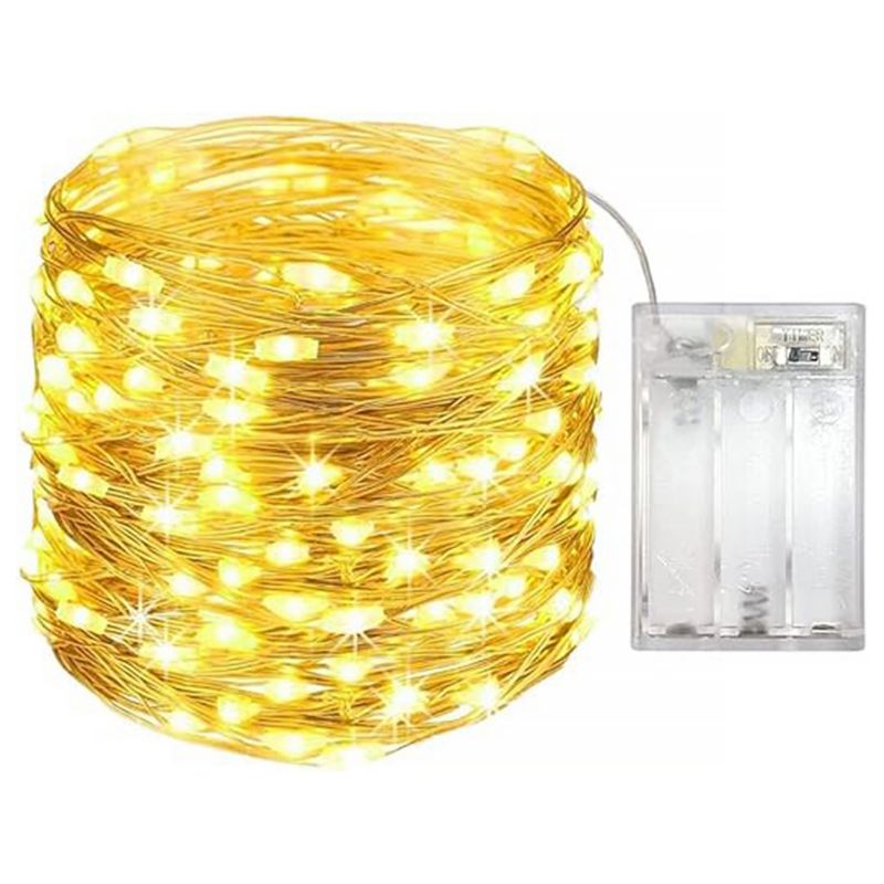 Łańcuch LED MasterLED 3m 2700K ciepła biel 30 diod świąteczny sznur świecący dekoracyjny na baterie 1 szt.