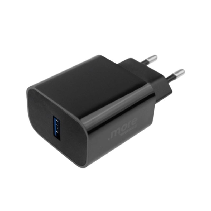 Ładowarka sieciowa Eco Light USB-A 20W czarna 1 szt.