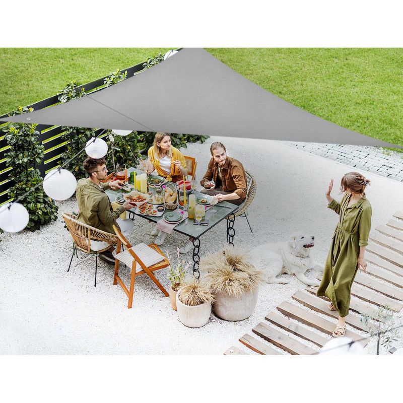 Żagiel Saska Garden przeciwsłoneczny ogrodowy trójkąt 3X3X2m  szary 1szt