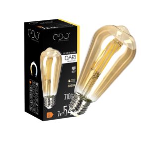 Żarówka dekoracyjna Edo Dari LED Filament 7W, E27, 3000K, 710lm, 230V, GOLD ST64, EDO777624  1 szt.