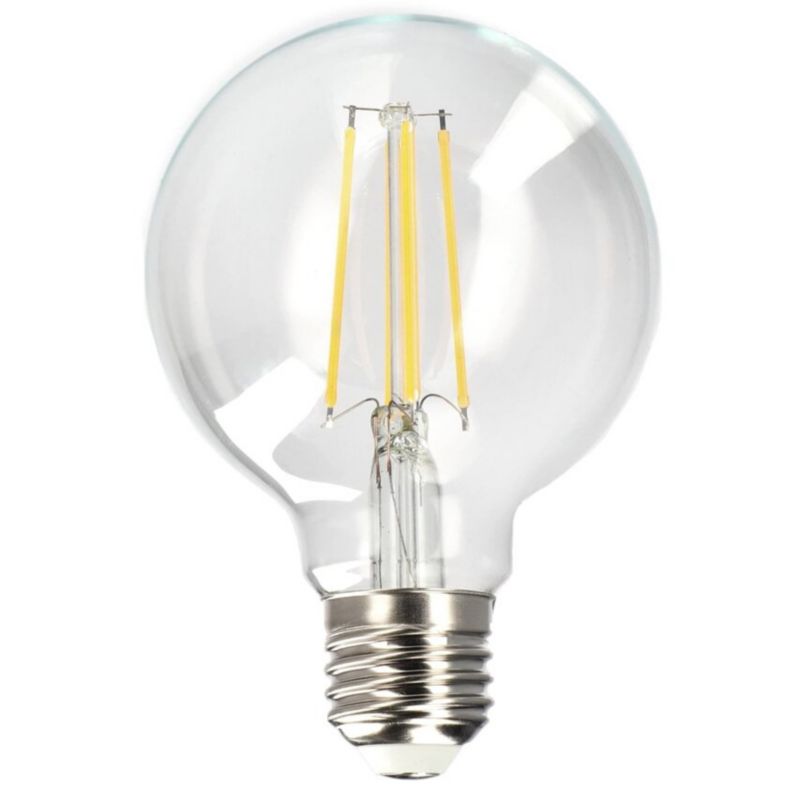 Żarówka dekoracyjna Edo Dari LED Filament 8W, E27, 3000K, 1055lm, 230V, CLEAR G80, EDO777633  1 szt.