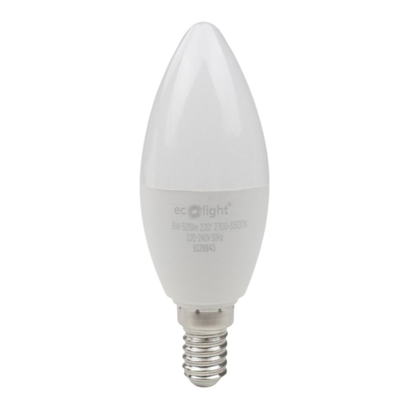 Żarówka Eco-Light LED E14 6W RGB+CCT 520 lm Wi-Fi Tuya Candle 1 szt