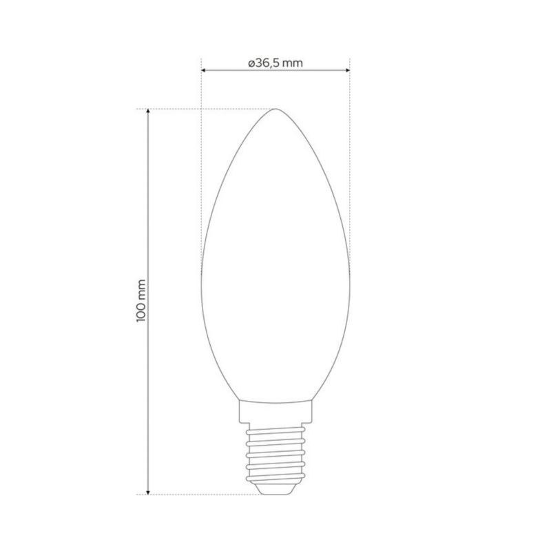 Żarówka Edo Bari LED 8,5W CW świeczka, E14, 6500K, 806lm, 220-240V EDO777667  1 szt.
