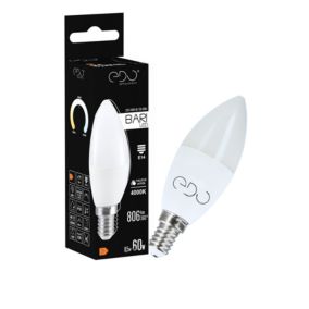 Żarówka Edo Bari LED 8,5W NW świeczka, E14, 4000K, 806lm, 220-240V EDO777666  1 szt.