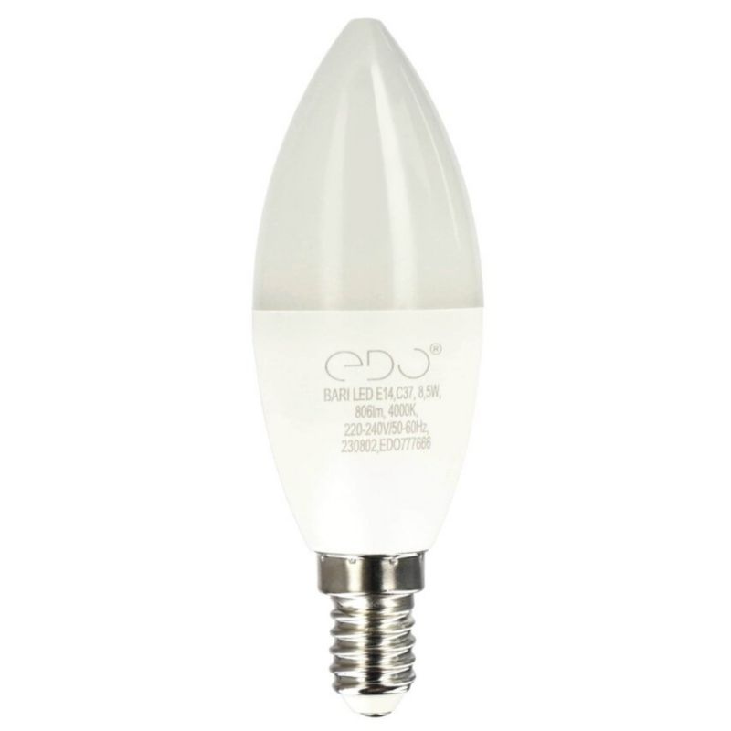 Żarówka Edo Bari LED 8,5W NW świeczka, E14, 4000K, 806lm, 220-240V EDO777666  1 szt.