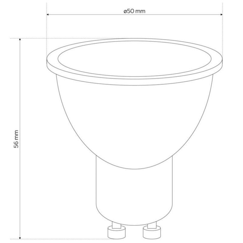 Żarówka Edo FARI LED GU10 10W 4000K neutralna NW 1000lm 120st 1 op.