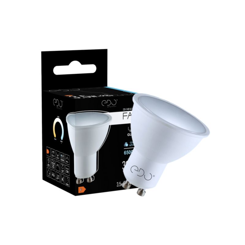 Żarówka Edo Fari LED GU10 3,5W 6500K zimna CW 300lm 120 st EDO777487 1 szt.