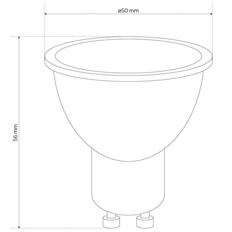 Żarówka Edo Fari LED GU10 3,5W 6500K zimna CW 300lm 120 st EDO777487 1 szt.