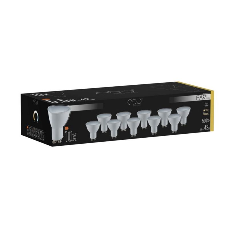 Żarówka Edo FARI LED GU10 5,5W 3000K ciepła WW 500lm 120st  1 op.