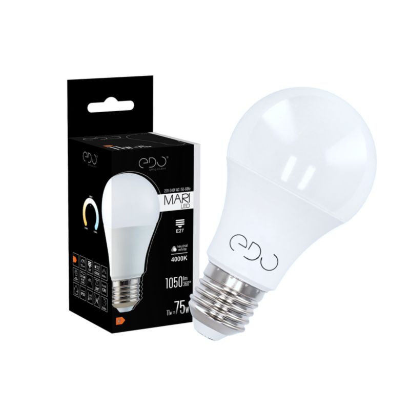 Żarówka Edo Mari LED E27 11W 4000K neutralna NW 1050lm EDO777498  1 szt.