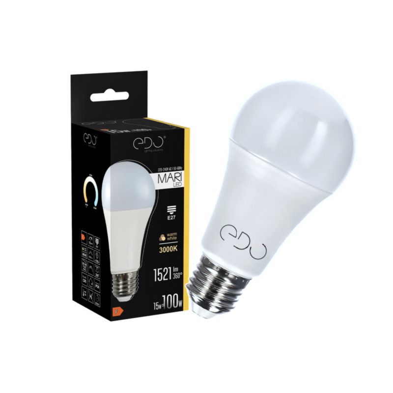 Żarówka Edo Mari LED E27 15W 3000K ciepła WW 1521lm EDO777501  1 szt.
