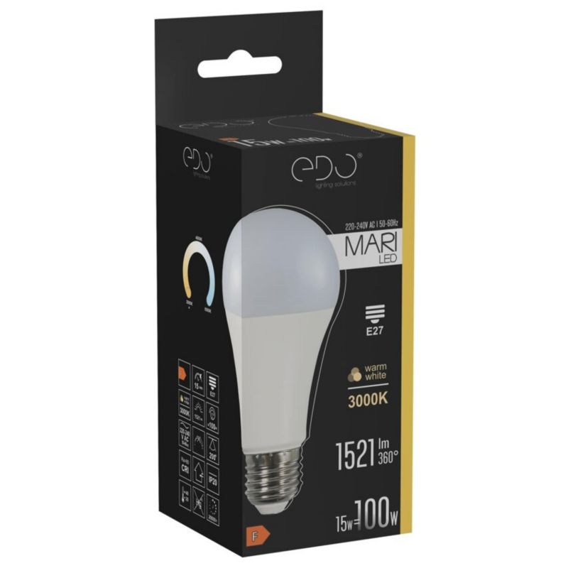 Żarówka Edo Mari LED E27 15W 3000K ciepła WW 1521lm EDO777501  1 szt.