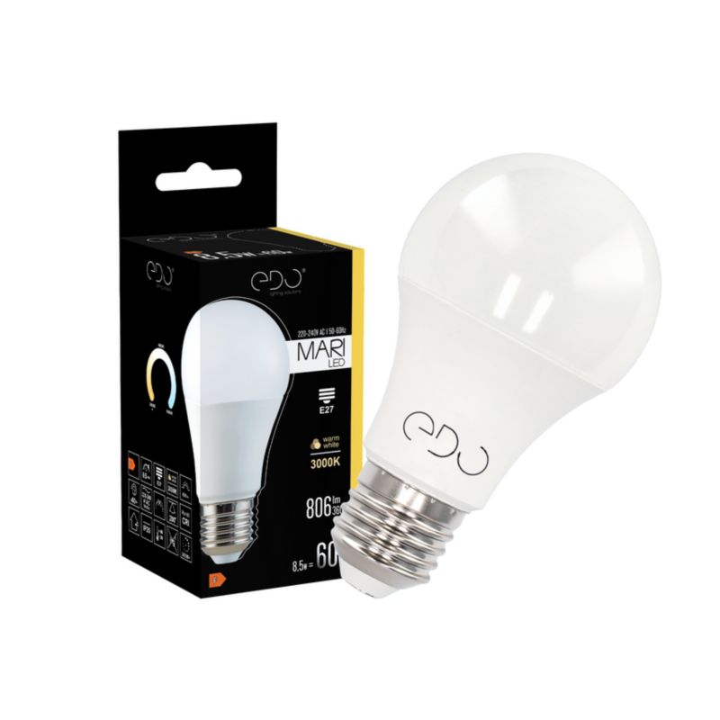 Żarówka Edo Mari LED E27 8,5W 3000K ciepła WW 806lm EDO777432  1 szt.