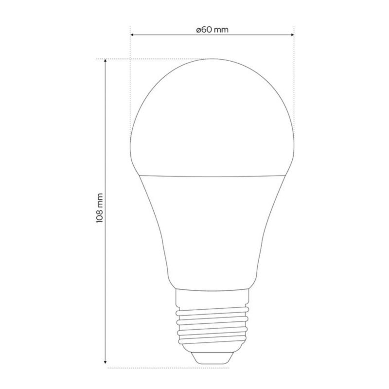 Żarówka Edo Mari LED E27 8,5W 3000K ciepła WW 806lm EDO777432  1 szt.