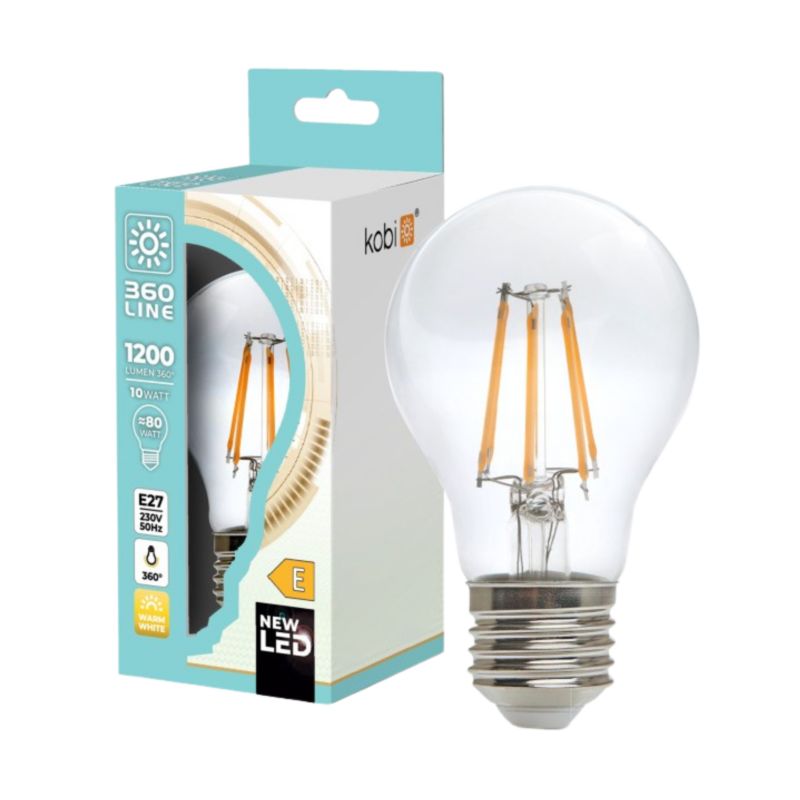 Żarówka Filamentowa LED Kobi FGS 10W E27 3000K 1 Szt