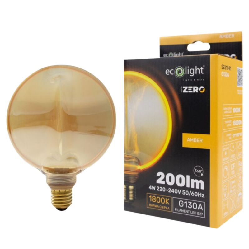 Żarówka LED Eco Light seria Zero 4W 200 lm Amber E 1 Szt.