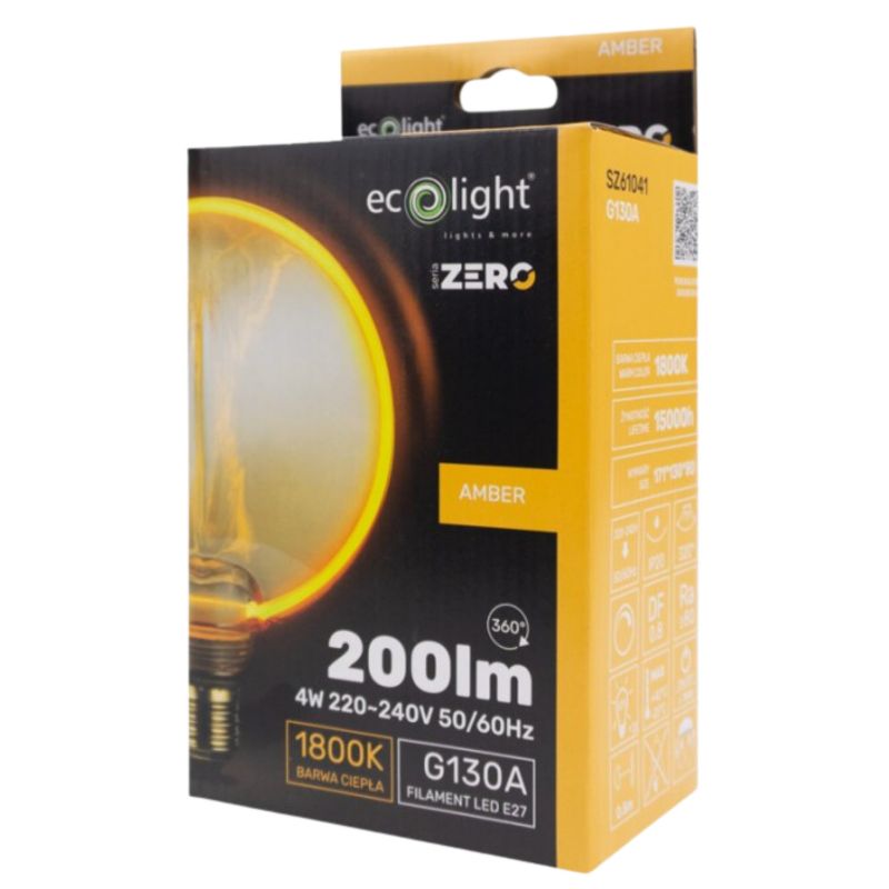 Żarówka LED Eco Light seria Zero 4W 200 lm Amber E 1 Szt.