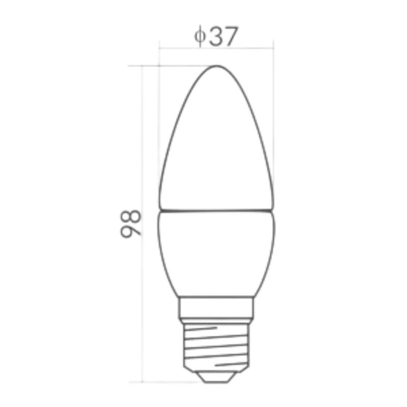 Żarówka LED Ecolight C30 E27 10W 6500K 900 Lm 1 Szt