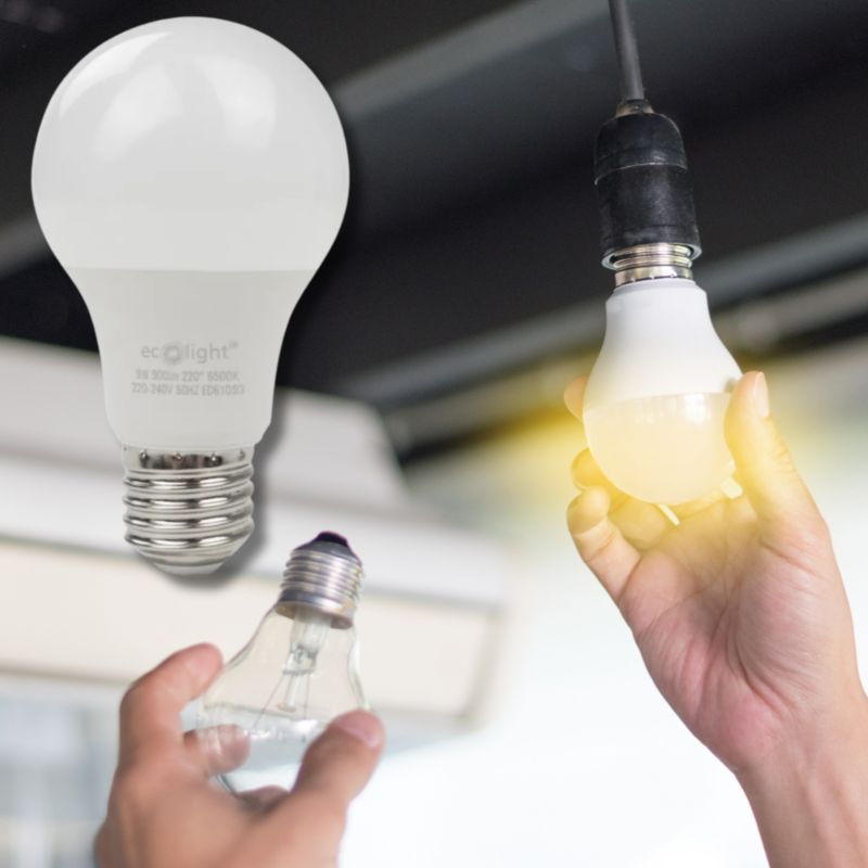 Żarówka LED Ecolight Klasyczna A60 E27 9W 900 Lm 3000K 1 Szt