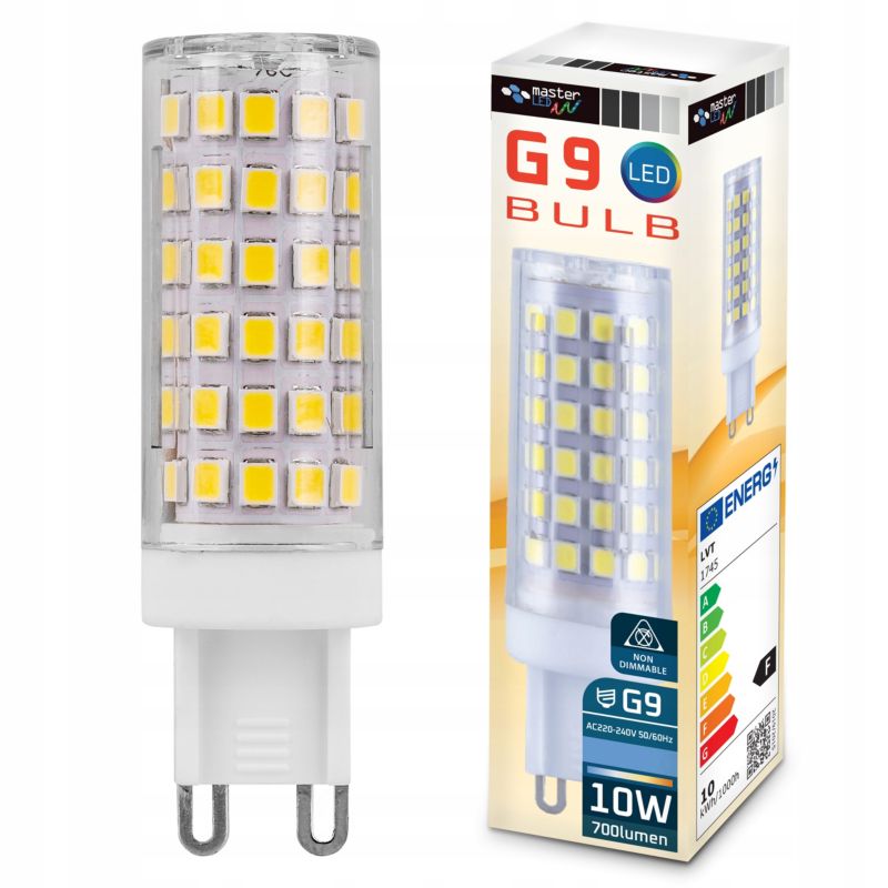 Żarówka LED G9 MasterLED Vita 10W 2700K ciepła biel szkło przezroczyste 1 szt.