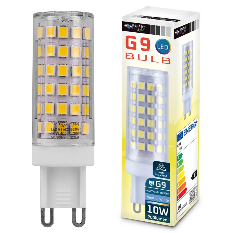 Żarówka LED G9 MasterLED Vita 10W 4000K neutralna biel przezroczysta 1 szt.