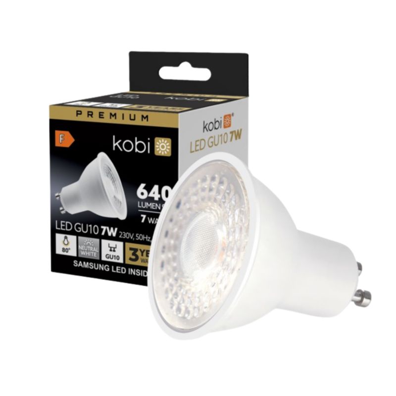 Żarówka LED GU10 7W Kobi Premium 4000K 1 szt.