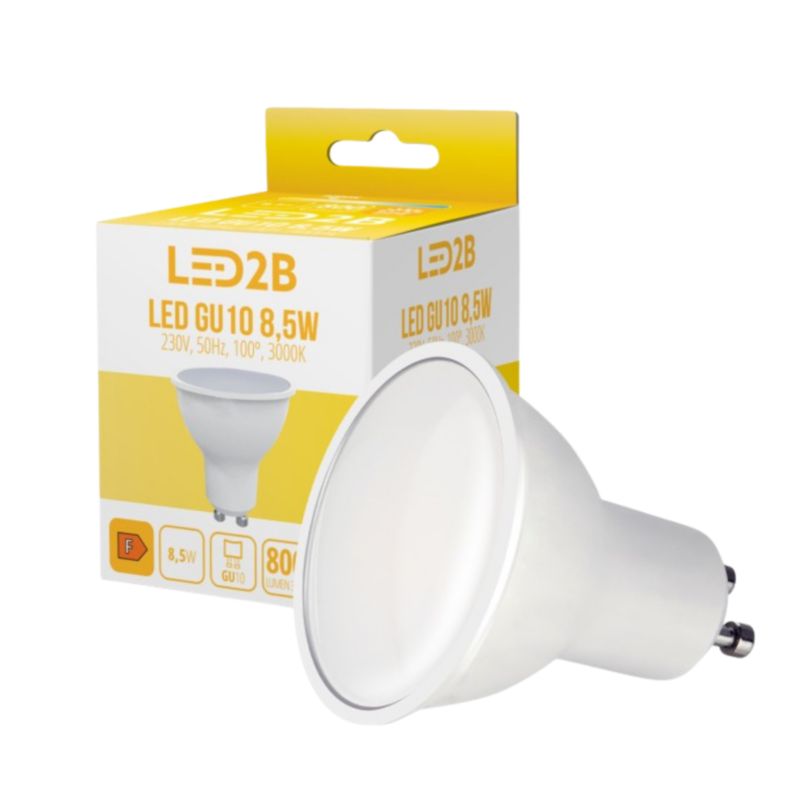 Żarówka LED GU10 8,5W 3000K 800lm Kobi LED2B ciepła energooszczędna 1 szt