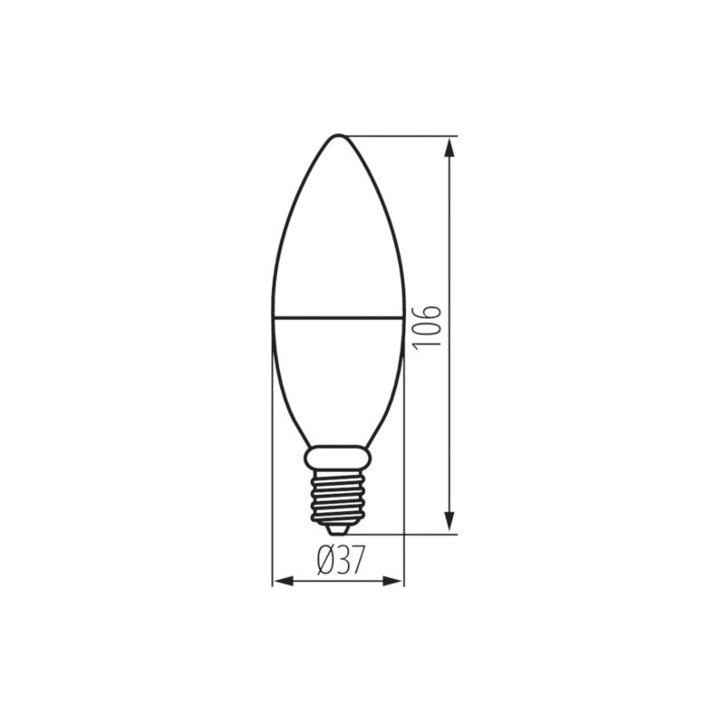 Żarówka LED Kanlux Smart C37 E14 4,9W RGB CCT 1 Szt