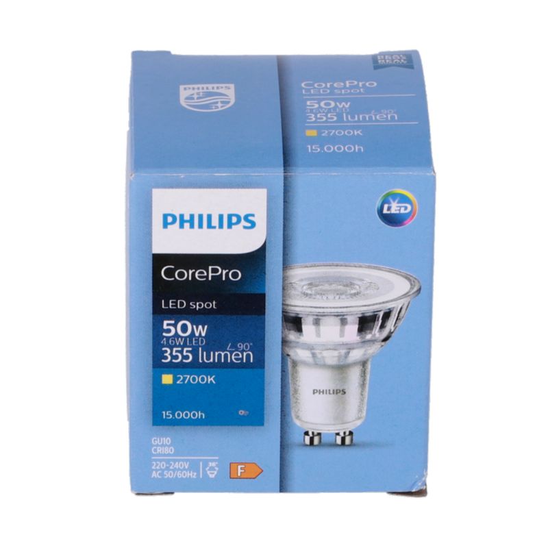 Żarówka Philips GU10 4,6W 2700K 36st LED CoreWW 1 szt.
