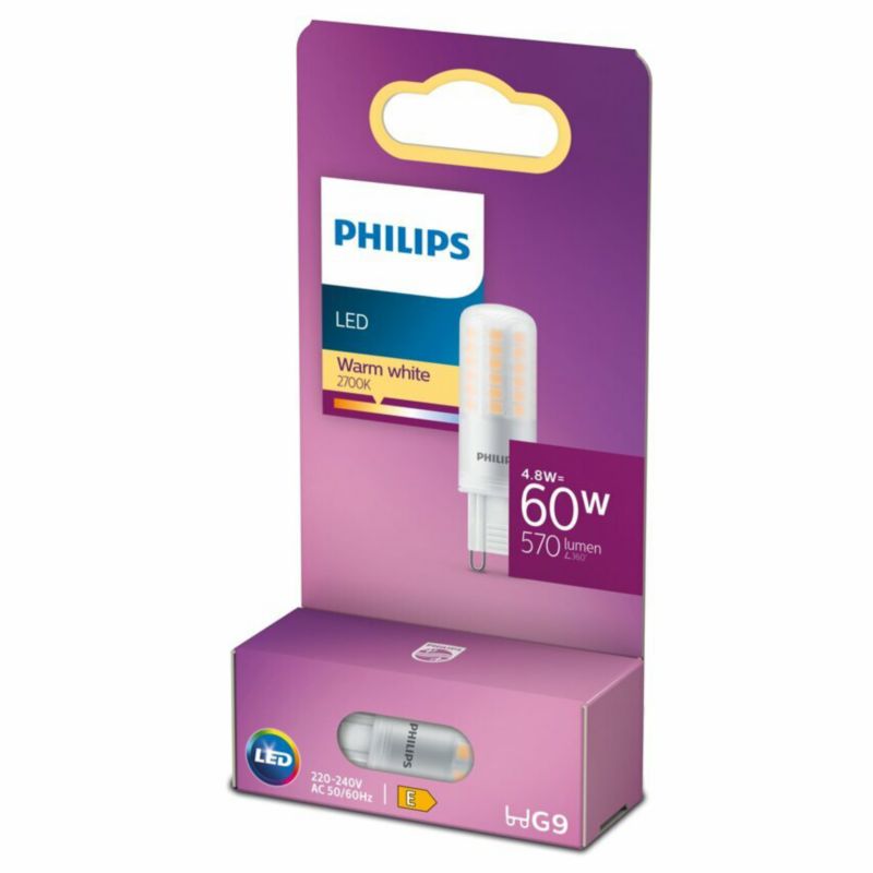 Żarówka Philips LED G9 4,8W 2700K ciepła 570lm 1 szt.