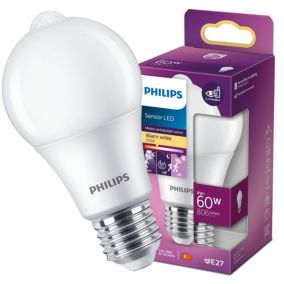 Żarówka Philips LED Sensor A60 E27 8W 2700K ciepła WW 806lm z czujnikiem ruchu 1 szt.