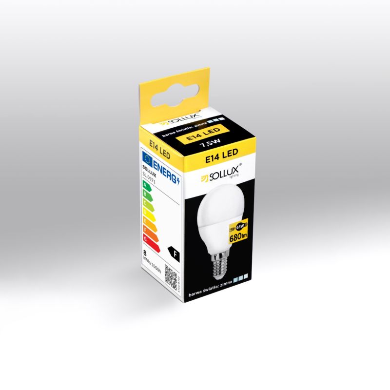 Żarówka Sollux Lighting LED E14 4000K 7,5W 680lm 1 szt.