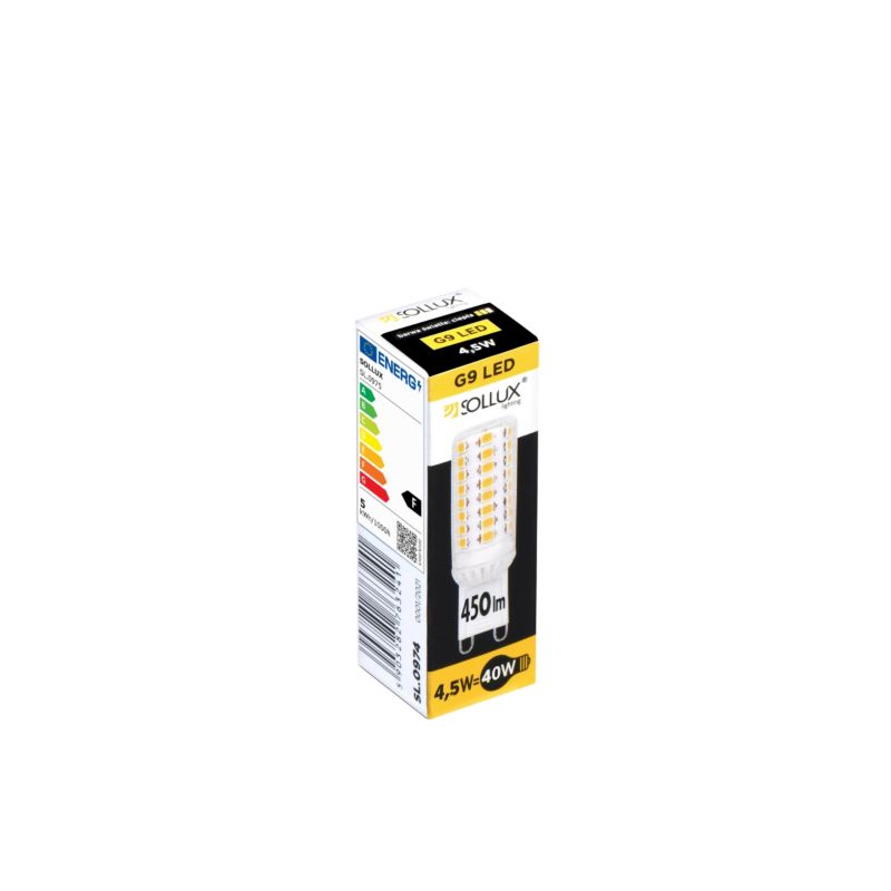 Żarówka Sollux Lighting LED G9 3000K 4,5W 450lm 1 szt.