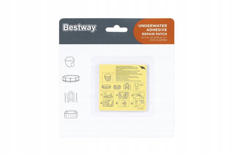 Łatki Naprawcze Wodoodporne Łatka do Basenów Materacy Bestway 62091 10 szt