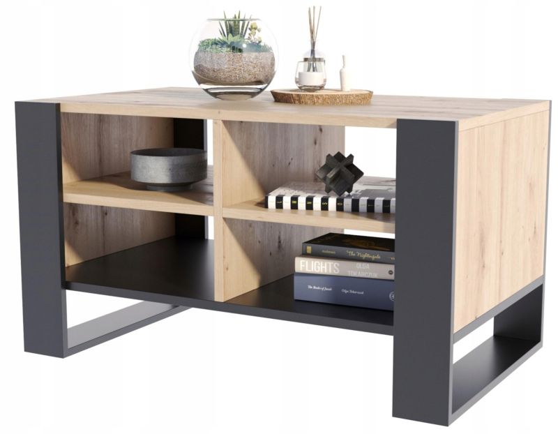 Ława Matkam stolik FIGA 100 cm Per artisan-czarny 1 szt.