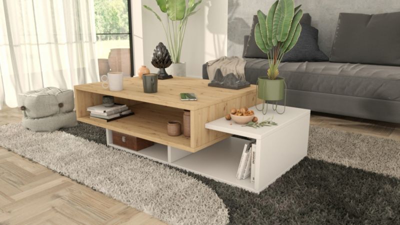 Ława Matkam stolik SARA 100 cm Per artisan-biały 1 szt.