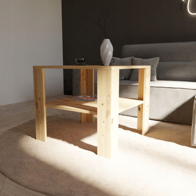 Ława Matkam stolik WYSOKA 68x68 EX3 dąb artisan 1 szt.
