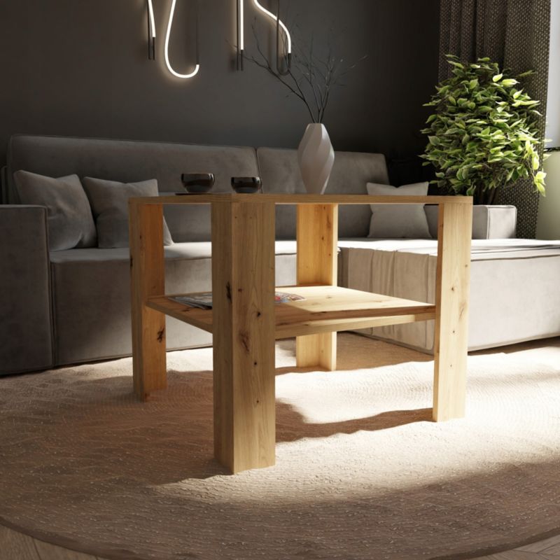 Ława Matkam stolik WYSOKA 68x68 EX3 dąb artisan 1 szt.