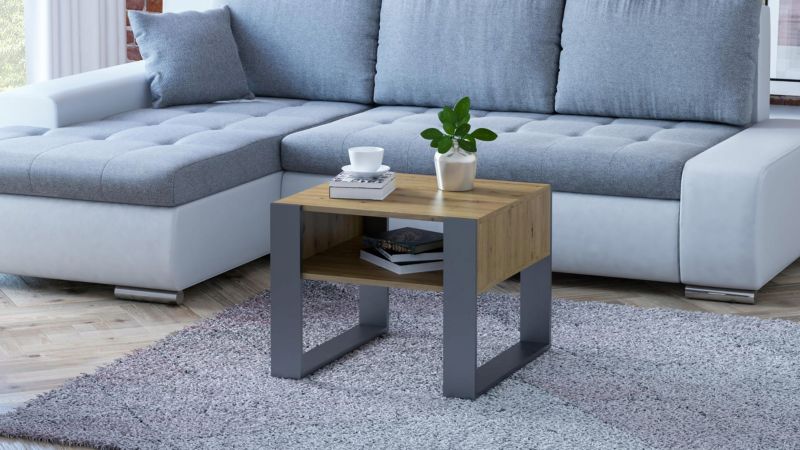 Ława Matkam stolika KAJA Kwadrat 60 cm Per artisan-czarny 1 szt.