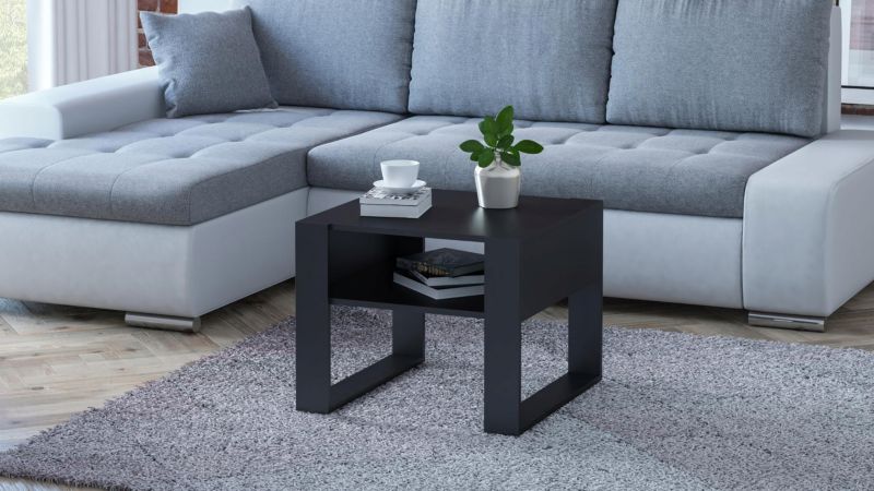 Ława Matkam stolika KAJA Kwadrat 60 cm Per czarny 1 szt.