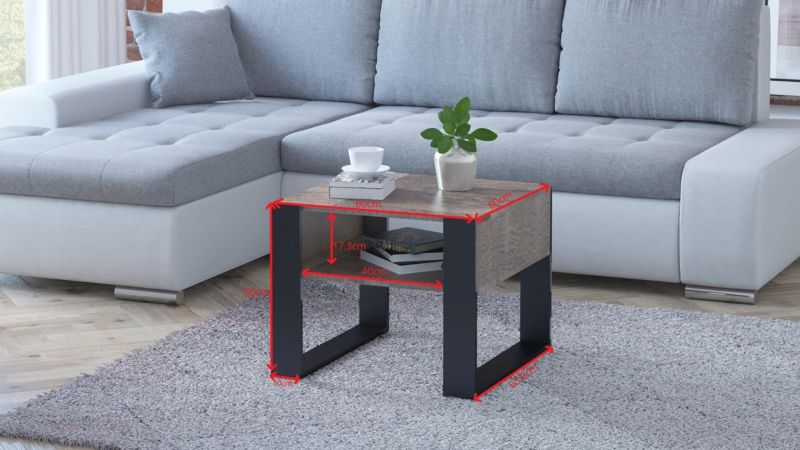 Ława Matkam stolika KAJA Kwadrat 60 cm Per dąb kolonialny 1 szt.