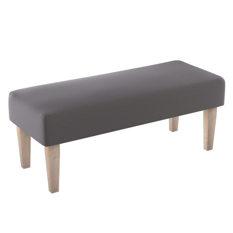 Ławka Dekoria 100 x 40 x 40 cm brązowy welwet 1 szt.