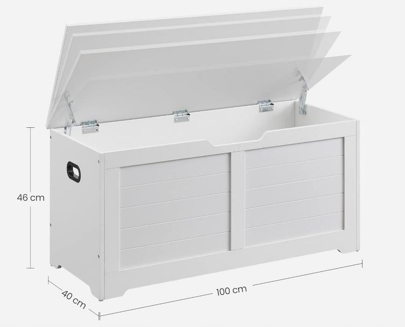 Ławka Matkam skrzynia 100x40 cm VAS biały 1 szt.