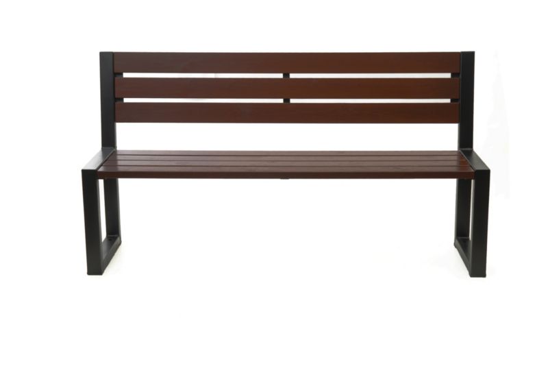 Ławka ogrodowa Baster 2004 stalowa loftowa palisander 162cm 1 szt.