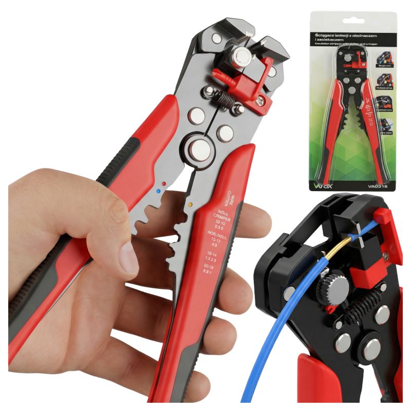 Ściągacz izolacji Vayox VA0316 automatyczny 0.5 - 6mm² 1 szt.