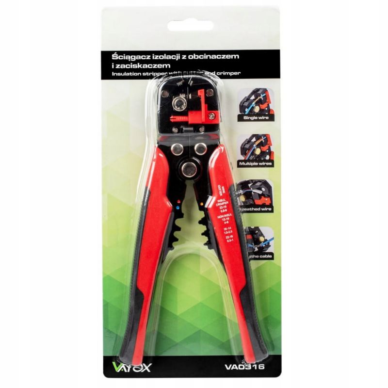 Ściągacz izolacji Vayox VA0316 automatyczny 0.5 - 6mm² 1 szt.