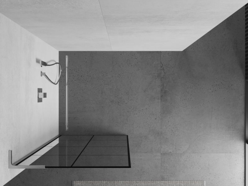 ściana prysznicowa Mexen Kioto L czarny wzór 70 x 200 cm 800-070-103-01-77 1 szt.