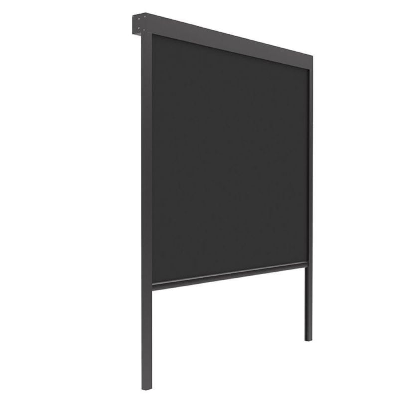 Ścianka boczna Mirpol, do pergoli markiza elektryczna Luxe 270x238cm czarna 1 szt.