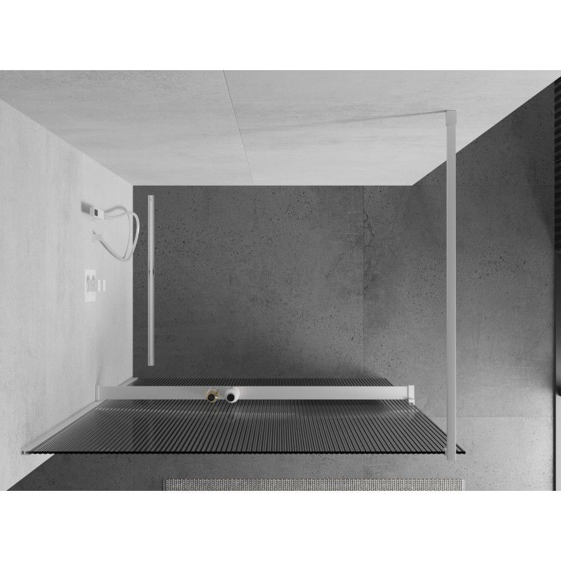 Ścianka prysznicowa Mexen Kioto+ biała 90x200 cm 1 szt.