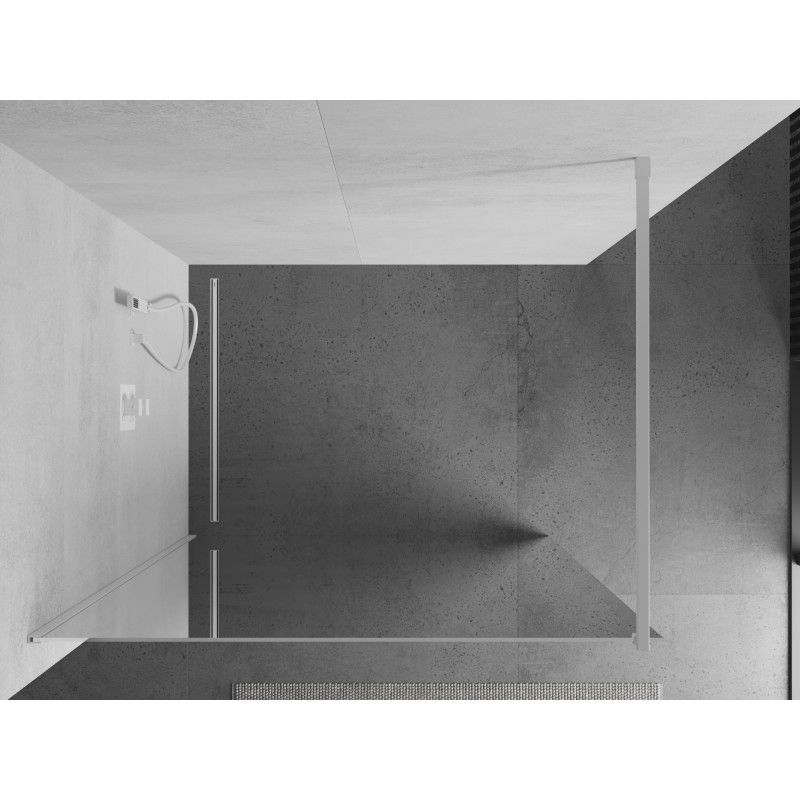 Ścianka prysznicowa Mexen Kioto biała lustro 110x200 cm 1 szt.